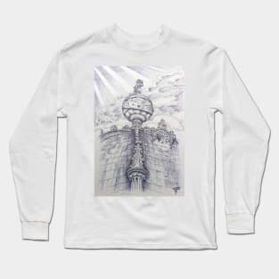 O Universo nos Jerónimos. The Universe on top of the bell tower. Long Sleeve T-Shirt